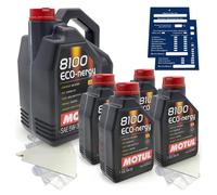 9 Litri Motul 8100 Eco-Nergy SAE 5W30 Olio Motore WSS M2C 913D RN0700 ACEA A5 B5