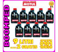 9 LITRI Olio MOTUL Specific Abarth 0101 10W50 Fiat 500 Abarth 500 595 09MO79