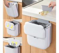 9 LitriPattumiera da Parete, Coperchiabile, Pieghevole, Campeggio, Cucina, Piccola per Anta Mobiletto