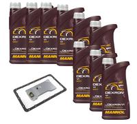 9 Litro MANNOL Trasmissione Dexron VI Filtro Olio per Jeep Cherokee 4.0i 4x4