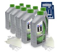 9 Litro Mobil 1 Esp X4 0W40 0W-40 Olio Porsche A40 C40 VW 511.00 Acea C3 Set