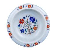 9 " Marmo Frutta Ciotola Floreale Handmade Inlay Lavoro Casa/Arredamento Cucina