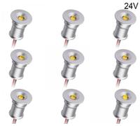 9 Mini Faretto 24V Incasso led 1W luce bianca fredda 6000k esterno interno ip65
