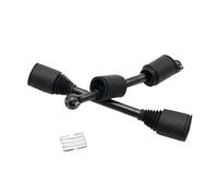 9 mm a trazione azionamento osseo per cane o tappo a prova di polvere Compatibile con 1 in a 5 auto a gas rc adatta modelli simili a parti di ricambio rofun baha rovan km 5b 5t 5sc(Black with Pins)