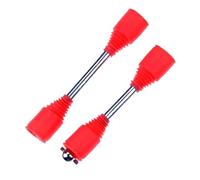 9 mm a trazione azionamento osseo per cane o tappo a prova di polvere Compatibile con 1 in a 5 auto a gas rc adatta modelli simili a parti di ricambio rofun baha rovan km 5b 5t 5sc(Red Silver)