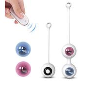 9 Modalità di Màssaggio Silicone Kēgēl Bàll 2 in 1 Palline con Telecomando Per il Pelvico Palline per Donna, Ricaricabile,Impermeabile,Liscio,Controllo della Vescica ed Esercizi del Pavimento Pelvico