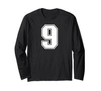 9 Number Nine Team Sports Graphic Varsity Matching Maglia a Manica