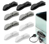 9 organizer per cavi per dispositivi, supporto per cavi autoadesivo, in silicone, con farfalla, organizer per cavi per utensili da cucina, come frullatore, cuoci riso ad aria