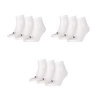9 Paia Di Puma Unisex Quarter Calzini Sneaker Taglia 35 - 49 Per Donne E Uomini