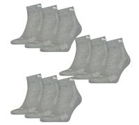 9 Paio Puma Trimestre Calzini Con Suola IN Spugna 35 - 46 Unisex Cushioned Corti