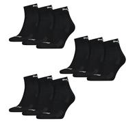 9 Paio Puma Trimestre Calzini Con Suola IN Spugna 35 - 46 Unisex Cushioned Corti