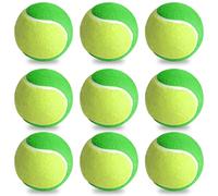 9 palline da tennis Stage1, palline da allenamento 25%, riduzione pressione, per principianti, tennis, allenamento bambini, animali domestici, verde