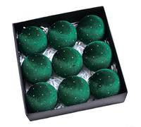 9 palline di Natale in velluto per decorazioni natalizie e albero di Natale, aggiungono un tocco di lusso alle composizioni festive (verde)