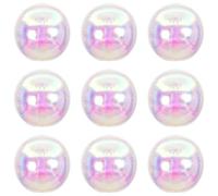 9 palloncini iridescenti 4D da 30,5 cm, palloncini olografici in lamina trasparente per feste Groovy, feste musicali cantanti, palloncini per feste a sirena sotto il mare