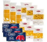 9 pasta Granoro Gr 500 + 3 Pelati Cirio 400 X 3 | Box OFFERTA SPECIALE