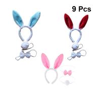 9 Pcs Costume Coniglietta Cerchietto Accessori Per Capelli Ragazze Da Coniglio