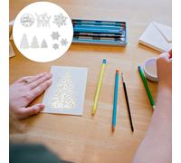 9 Pcs Fustelle in Metallo Stencil Strumenti Per Mani Muore Taglio Del