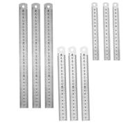 9 Pcs Righello Da Disegno Per Ufficio Dritto Strumento Misurazione
