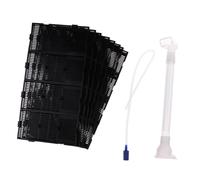 9 Pcs Set Tubo d'aria Acquario Sotto Ghiaia Filtro Piastra Accessorio Filtraggio