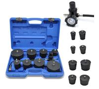 9 Pcs Turbo System Leakage Tester Set, Turbocompressore Kit di Test di Perdita di Pressione, Aumento della Pressione con Tester per Manometro per Auto, Camion e Motociclette