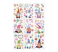 9 Pcs Vetrofanie Primaverili La Finestra Statica Si Aggrappa Decorativa