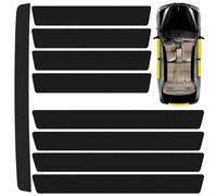 9 pellicole protettive in fibra di carbonio per portiera auto, paraurti posteriore, per BMW X1, X2, X3, X4, X5, X6, X7, antigraffio, in fibra di carbonio, accessori per lo styling, colore nero