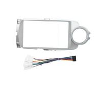 9" Per Toyota Per Yaris Per Vitz Per Platz 2012-2017 Autoradio Android Con Cornice Pannello Stereo Lettore Cablaggio Decoder Canbus WEFOLCC(Sliver Frame Cable)