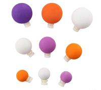 9 perline galleggianti da pesca per trote in materiale EVA con design AirLock per un'efficace indicazione di colpo (viola+bianco+arancione)