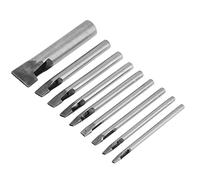 9 pezzi 2 mm in pelle di forma ovale perforatrice, taglierina in acciaio ad alto tenore carbonio kit fai da te cavo per cintura, fai da te, lavorazione della pelle, strumenti di