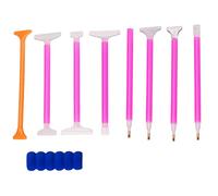 9 pezzi 5d Diamond Painting Accessori Set di penne per diamante, penna per pittura con diamantini, penna per pittura con diamanti in plastica, strumenti per pittura diamantata fai da te, strumento per
