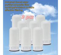 9 pezzi/6 pezzi/3 pezzi Cartuccia filtro acqua rubinetto | Filtrazione multistadio in composito ceramico | Cartuccia di ricambio filtro acqua rubinetto | Filtro a carbone attivo, rimuove sedimenti, ri