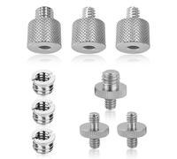9 Pezzi Adattatore a Vite, da 1/4" a 3/8" Convertitore Maschio Femmina Filettato a Vite Adattatore da 3/8"a 1/4" Vite per Treppiede Adattatore a Vite per Treppiedi Microfono Fotocamera