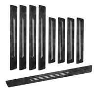 9 Pezzi Adesivi Soglia per BMW 1Series 2017-Present, Protezione Battitacco Auto Auto Adesivo Paraurti Porta in Fibra di Carbonio Car Accessori,Black