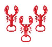 9 Pezzi Apribottiglia a Forma di Aragosta in Lega di Zinco Rosso | Design a Leva, per Bottiglie di Birra e Bibite, Portatile da Viaggio, Idea Regalo Simpatica