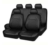 9 Pezzi Auto Coprisedili per Opel Grandland X 2017-2022, Pelle Coprisedile Anteriori E Posteriori Completo Impermeabile Set Fodere Compatibile Airbag Laterale,A/Black