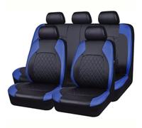 9 Pezzi Auto Coprisedili per Opel Grandland X 2017-2022, Pelle Coprisedile Anteriori E Posteriori Completo Impermeabile Set Fodere Compatibile Airbag Laterale,B/Blue