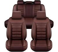 9 Pezzi Auto Set Coprisedili Pelle per BMW 2 Series U06 2022-2023, Set Copri Sedile per Anteriori Traspirante Impermeabile Coprisedili Protezioni Sedile,E/Brown