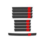 9 Pezzi Battitacco Adesivi Soglie Porte, per Mitsubishi Eclipse Cross 2018 2019 2020 2021 2022 Fibra di Carbonio Guardia Porta Soglia, AntiGraffio Accessori Styling Dll'auto,B