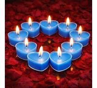 9 Pezzi Candela D'Amore Romantico, Candele a Forma di Cuore