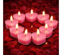 9 Pezzi Candela D'Amore Romantico, Candele a Forma di Cuore