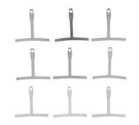 9 Pezzi Chitarra Radius Gauge, Strumento Universale per Calibro di Chitarra Calibro per Raggio Chitarra Riparazione Chitarra Bridge Saddle T-Shape Righello Tastiera Strumento Liutaio di Misura