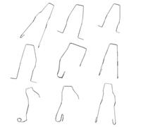 9 Pezzi Clip a Molla di Ritenzione per Faro, Lampadina H7, Clip di Fissaggio in Acciaio per Lampadine H1, H3, H4, H7, Fissaggio Sicuro per Faro, Materiali di Alta Qualità, Facile Installazione