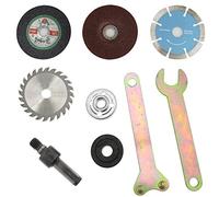 9 Pezzi Connecting Rods Converter,Adattatore per Trapano a Mandrino con Gambo da 10 mm per Soddisfare la Molatura del Trapano Elettrico,Taglio di Piastrelle,Metallo, con 4 Pezzi Disco da Taglio