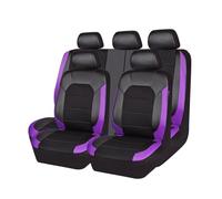 9 Pezzi Coprisedili Auto per Opel Mokka B/GS Line+/ Ultimate 2021 2022 2023 2024, Traspirante Antiscivolo Impermeabile Pelle Copri Sedile, Interni Protezioni Accessori,D Purple