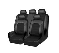 9 Pezzi Coprisedili Auto per Opel Mokka B/GS Line+/ Ultimate 2021 2022 2023 2024, Traspirante Antiscivolo Impermeabile Pelle Copri Sedile, Interni Protezioni Accessori,A Black