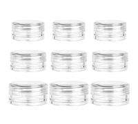 9 Pezzi Creambox Trasparente, Scatola Di Imballaggio Cosmetico, Mini Contenitore Portatile, Forniture Di Viaggio.