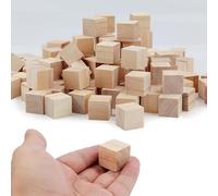 9 Pezzi Cubo Legno 50 x 50 mm Cubi Cubetti Blocchi di Legno Fai da Te da Intaglio Cubi Polistirolo Pezzi Ship Cube per Francobolli Numeri Artigianato Alfabeto Puzzle