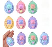 9 pezzi di gioco carta, forbice, sasso a forma di uovo portachiavi gioco di carta forbice sasso gioco trivia può essere usato come regalo per feste di compleanno adatto amici(1)