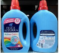 9 Pezzi Felce Azzurra Active Color Detersivo Liquido Lavatrice 32 Lavaggi 1,595L