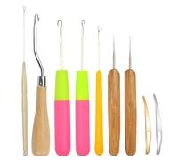 9 Pezzi Fermo Gancio Ago Strumento Dreadlocks Strumento di Blocco dei Capelli per Intrecciatura per Micro Estensioni dei Capelli